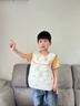 爱宝适儿童罩衣无袖款婴儿吃饭围兜防水耐脏宝宝画画衣反穿木马G036 实拍图