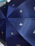 天堂伞伞太阳伞防晒防紫外线遮阳伞户外伞晴雨两用便携雨伞男女 银杏叶-午夜蓝 实拍图