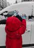 MOTOROID儿童手套秋冬防寒防泼水手套打雪仗玩雪防风男女保暖五指手套骑行 粉色夜光卡通【小童】3-6岁 实拍图