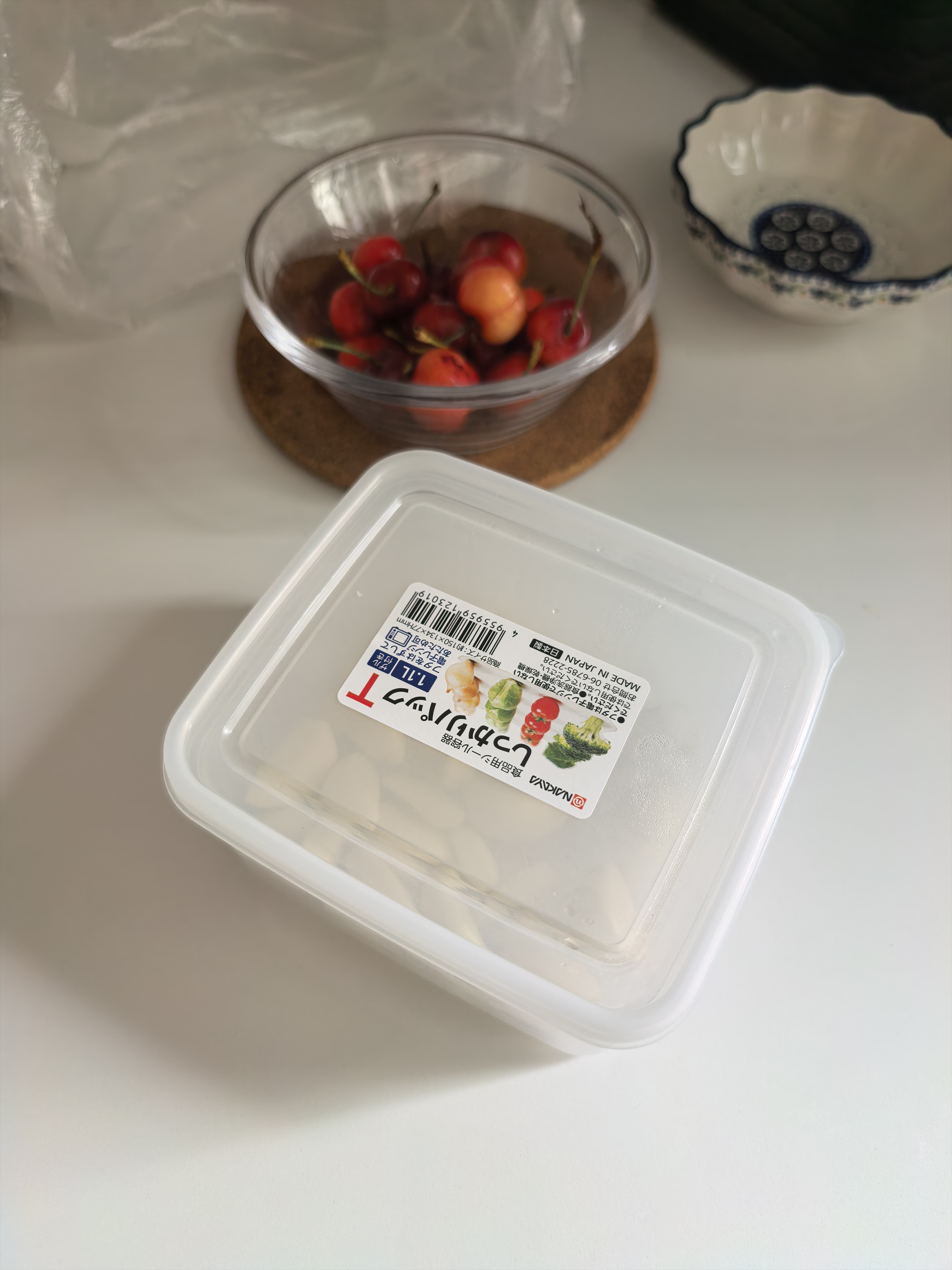 Daisy Leaf进口厨房葱姜蒜收纳盒冰箱葱花保鲜盒沥水备菜盒水果盒2个装 实拍图