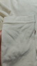 森马（Semir）长袖t恤女短款半高领薄绒轻暖打底衫2024冬新款纯色修身抓绒内搭 奶白10534 S 实拍图
