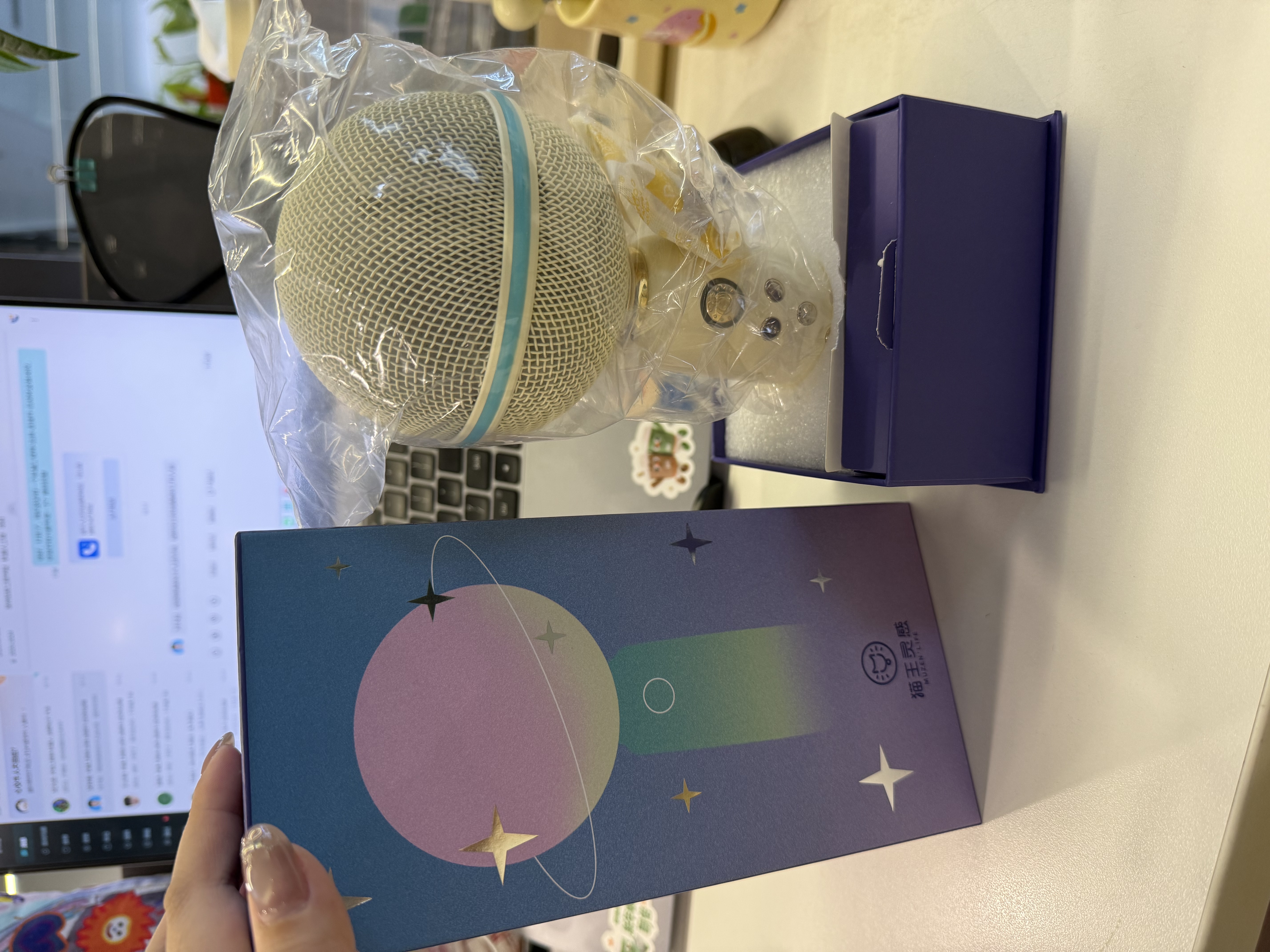 猫王收音机猫王灵感小行星无线麦克风音响一体式话筒家庭音箱K歌宝智能降噪超长续航娱乐KTV 节日礼物 实拍图
