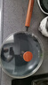 炊大皇平底锅无化学涂层家用煎饼牛排不粘锅电磁炉小铁锅极铁煎锅28cm 实拍图