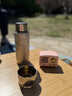 琪虎纯钛保温杯高档焖茶杯茶水分离水杯户外泡茶礼品定制皓月银400ml 实拍图