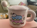 可爱fufu生日蛋糕马克杯带盖勺陶瓷杯送女生高颜值有意义生日礼物 【礼盒装】奶酪杯+盖+勺1个350ml 实拍图
