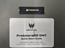 宏碁掠夺者（PREDATOR）512G SSD固态硬盘 M.2接口(NVMe协议) GM7系列｜NVMe PCIe 4.0读速7200MB/s  AI电脑存储配件 实拍图