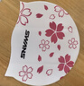 SWANS泳镜日本进口防水防雾高清镀膜平光游泳眼镜女泳帽男专业二件套白 实拍图