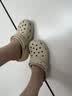 卡骆驰（CROCS）白鹿同款经典云朵洞洞鞋时尚百搭女鞋花园鞋沙滩鞋|206750 骨白色-2Y2(含智必星) 38 (240mm) 晒单实拍图