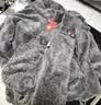 猫人情侣睡衣女士冬长毛绒卡通连帽带耳小熊印花家居服粉色XL 实拍图