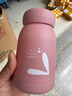 【京东物流送货上门】萌萌兔卡通水杯女牛奶玻璃杯创意便携杯子 粉色萌萌兔 330ml 1只 实拍图