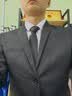 罗蒙男士免打结拉链领带结婚西装衬衫高端条纹黑色8cm七夕情人节礼盒 实拍图