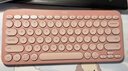 罗技（Logitech）时尚系列K390无线蓝牙键盘 超薄便携 新升级 粉色 79键 实拍图