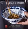 华青格家用唐式青花瓷6.8英寸面碗斗笠碗2只装隔热防烫微波炉洗碗机适用 实拍图