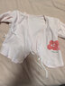 贝瑞加（Babyprints）宝宝上衣2件装纯棉婴儿半背衣A类新生儿护肚系带和尚服 粉66 实拍图