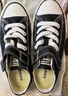 匡威（Converse）童鞋儿童低帮帆布鞋春季男女童全明星新品经典款软底魔术贴帆布鞋 黑色[经典款新版】 偏大选小一码 32 【建议脚长20.5cm】 实拍图