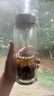 希诺（heenoor）双层玻璃杯男士高档保温车载水杯家用隔热大容量茶杯定制新年送礼 6702-345毫升+ 适中款 假一罚万 实拍图