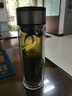 【京东物流配送】高硼硅双层玻璃杯大容量泡茶杯水杯子茶水分离杯 【双层加厚】茶杯350ml1只 实拍图