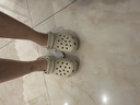 卡骆驰（CROCS）白鹿同款经典云朵洞洞鞋时尚百搭女鞋花园鞋沙滩鞋|206750 骨白色-2Y2(含智必星) 36 /37(230mm) 晒单实拍图
