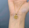 中国黄金（CHINA GOLD）银杏叶黄金项链女足金织梦网套链生日礼物送女友老婆 足金织梦网银杏叶挂坠【赠S925链】纪念品 实拍图