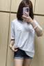鲁雅尔甜美风可爱腊肠狗印花短袖t恤女夏季纯棉宽松休闲小个子半袖上衣 白灰色 L 实拍图