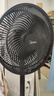 美的（Midea）【超级单品】七叶轻音立式电风扇家用柔风落地扇台式桌面小型风扇大风量节能摇头宿舍电扇 SAF30AB 实拍图