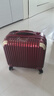 莎米特行李箱16英寸商务空乘登机旅行箱可上飞机小型拉杆箱 PC338TC酒红 实拍图