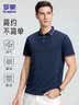 罗蒙（ROMON）短袖t恤男夏季纯色polo中青年凉感翻领T恤衫1406 实拍图