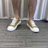 FKF鞋子男鞋春夏季休闲潮流板鞋男生薄款冰丝帆布鞋防滑透气运动鞋 RF-L7771卡其 41 实拍图