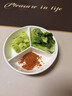 licheers分格蒸盘陶瓷三分格电饭锅圆形蒸盘婴儿宝宝辅食一锅出蒸碗 实拍图