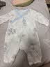 全棉时代婴儿衣服纯棉新生儿连体衣宝宝春夏薄款抗菌纱布 寻梦热气球 59码 实拍图