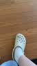 CROCS卡骆驰檀健次同款经典洞洞鞋男鞋一脚蹬女鞋沙滩鞋拖鞋|10001 骨白色-2Y2(含智必星) 37 /38(230mm) 实拍图