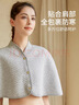 芬也（FENYE）月子护肩纯棉四季保暖护肩颈椎坐月子产后喂奶防寒披肩 灰色 实拍图