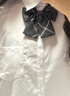 坤随 日系jk制服领结领花蝴蝶结工作服免打领结衬衫水手服配饰蝴蝶结 蝴蝶结领花烟灰色1条11*11cm 实拍图