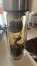 希诺抗菌玻璃杯双层防烫办公车载水杯男高档泡茶杯子XN-9303 360mL 实拍图