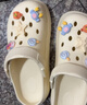 名创优品（MINISO）洞洞鞋男女夏季外穿凉鞋防滑厚底踩屎感包头凉拖鞋卡其色+海星 实拍图
