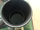 炊大皇马克杯陶瓷杯茶杯经典黑白泡茶杯咖啡杯早餐杯果汁水杯 黑色420ml 实拍图