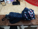 天堂伞 加大雨伞三折 晴雨两用商务伞经典格纹10骨大雨伞男女 藏青 实拍图
