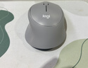 罗技（Logitech）M330 轻音鼠标 无线鼠标 办公鼠标 右手鼠标 带无线微型接收器 灰色 实拍图