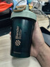 Blender Bottle蛋白粉摇摇杯运动水杯 大容量塑料杯带刻度健身便携搅拌男士女生 经典款V2墨绿色600ml 实拍图