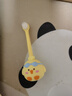 马博士儿童含氟牙刷软毛婴幼儿乳牙刷宝宝专用牙刷小月龄黄色  圆头款 实拍图