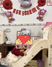心楠女童儿童红色衣服春夏一周岁礼服中式百天蓬蓬裙公主裙满月服长袖 红色蝴蝶裙纱裙【长袖款】 90 码 实拍图