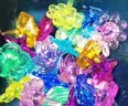呆萌猪儿童宝石七彩透明小陀螺玩具水晶宝石礼物小学生男孩女孩奖励礼品 10个花样陀螺【袋装】 实拍图