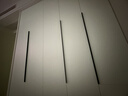 卡西朗衣柜隐形拉手黑色现代简约衣橱柜门极简金色抽屉奶油风长把手定制 升级款圆弧-哑黑色 总长-1000MM【升级1.2加厚】 实拍图