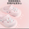 牧童儿童拖鞋夏男宝宝洞洞鞋软底女童卡通洗澡婴幼儿家居鞋萌兔粉130 实拍图