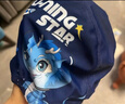 李宁（LI-NING）儿童泳帽男女童柔软舒适可爱游泳帽卡通印花布帽6161航海蓝 实拍图