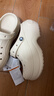 卡骆驰（CROCS）贝拉洞洞鞋沙滩鞋包头女鞋厚底拖鞋|210062 冬日白 -11S（含智必星） 39 (240mm) 实拍图