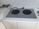 美的（Midea）电磁炉双灶3500W家用大功率左电右陶嵌入式电陶炉不挑锅具电池炉恒匀火灶台耐磨易洁DZ35CT08P 实拍图