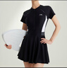 李宁（LI-NING）泳衣女连体裙式游泳衣遮肚显瘦抗氯速干玩水度假泳装546黑色3XL 实拍图