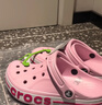 卡骆驰（CROCS）贝雅卡骆班洞洞鞋轻便耐磨一脚蹬休闲鞋女鞋时尚沙滩鞋|205089 冬日白/彩色-1LI 41 /42(260mm) 实拍图