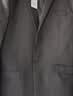 罗蒙（ROMON）西服套装男士小西装外套职业正装修身休闲伴郎服 黑色5XL 实拍图